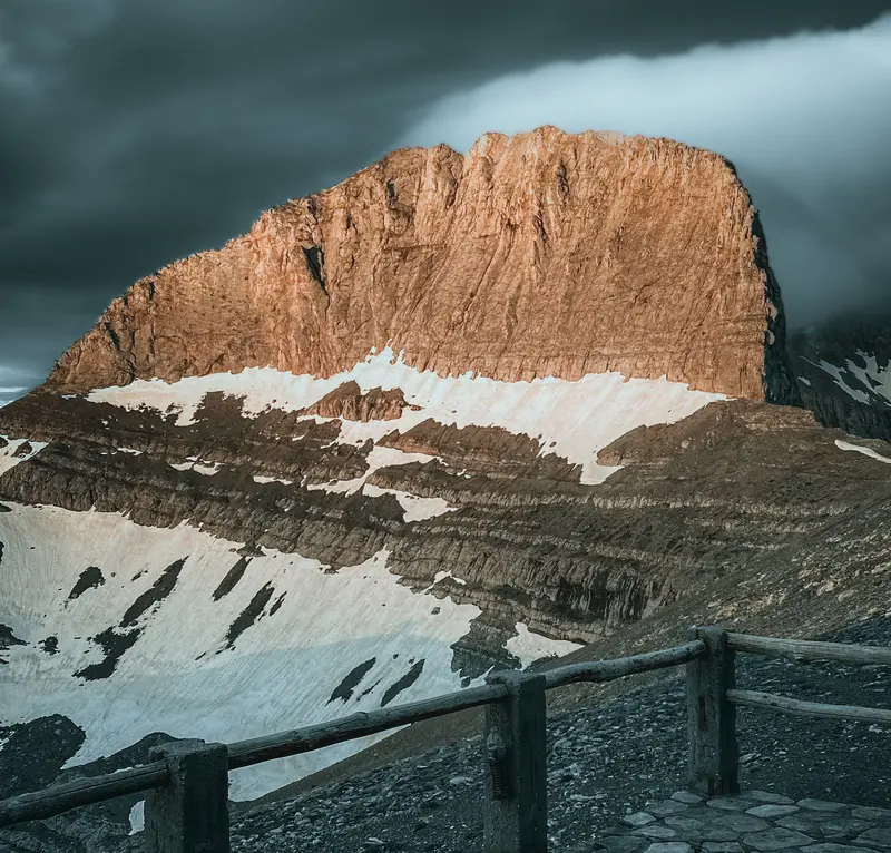 The peaks of Mount Olympus